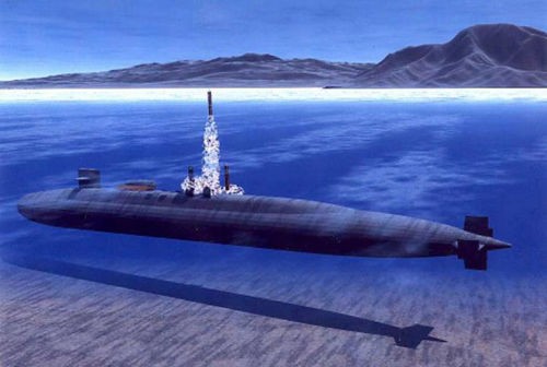 Tàu ngầm hạt nhân chiến lược USS Ohio trang bị 154 quả tên lửa hành trình Tomahawk, có thể phóng liên tiếp tên lửa.